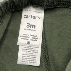 Legging Carters Talle 3 meses algodón verde militar moños (29 cm largo) - Baby Back Sale SAS
