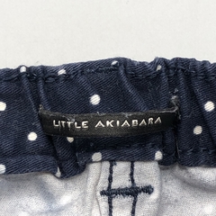 Pantalón Little Akiabra Talle 12 meses gabardina azul oscuro lunares (41 cm largo) - Baby Back Sale SAS