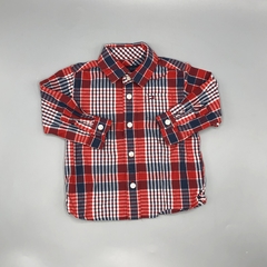 Segunda Selección - Camisa Tommy Hilfiger Talle 6-9 meses cuadrillé rojo azul blanco -1