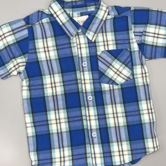Camisa Cheeky Talle L (9-12 meses) cuadrillé - azul amarillo blanco - comprar online