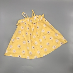Vestido Baby GAP Talle 6-12 meses amarillo - flores blancas