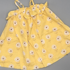 Vestido Baby GAP Talle 6-12 meses amarillo - flores blancas - comprar online