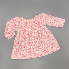 Vestido Baby Cottons Talle 3 meses plush rosa floreado moño en internet