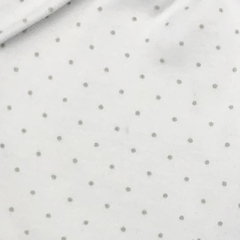 Segunda Selección - Ranita Baby Cottons Talle 0 meses algodón blanco lunares gris (25 cm largo) - tienda online
