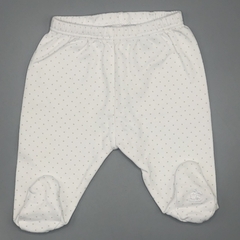 Segunda Selección - Ranita Baby Cottons Talle 0 meses algodón blanco lunares gris (25 cm largo) - comprar online