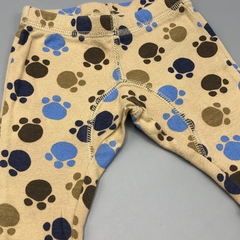 Segunda Selección - Legging Carters Talle NB (0 meses) algodón marrón huellitas (25 cm largo) - tienda online