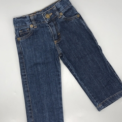 Jeans Cardon Talle 6 meses azul recto bosturas marrón bolsillos (40 cm largo) - comprar online