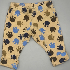 Segunda Selección - Legging Carters Talle NB (0 meses) algodón marrón huellitas (25 cm largo) - comprar online