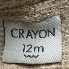 Short Crayón Talle 12 meses fibrana beige rayas blancas - Baby Back Sale SAS