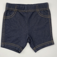 Short Carters Talle 6 meses algodón simil jean azul - comprar online