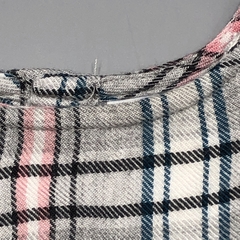 Segunda Selección - Vestido Carters Talle 3 meses fibrana cuadrillé gris rosa - tienda online