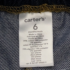 Short Carters Talle 6 meses algodón simil jean azul - Baby Back Sale SAS