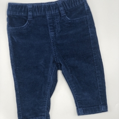 Pantalón Cheeky Talle M (6-9 meses) corderoy azul oscuro (cintura ajustable - 34 cm largo) - comprar online