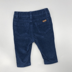 Pantalón Cheeky Talle M (6-9 meses) corderoy azul oscuro (cintura ajustable - 34 cm largo) en internet