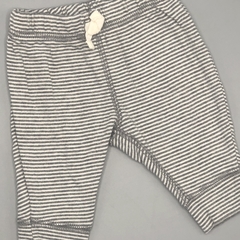 Segunda Selección - Legging Carters Talle NB (0 meses) algodón rayas blanco y gris oscuro cordón blanco (21 cm largo) - comprar online