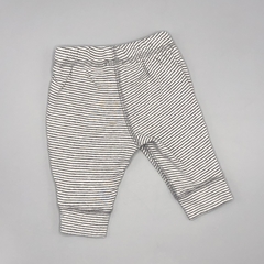Segunda Selección - Legging Carters Talle NB (0 meses) algodón rayas blanco y gris oscuro cordón blanco (21 cm largo) en internet