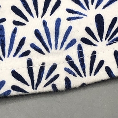 Segunda Selección - Legging HyM Talle 4-6 meses algodón blanco hojitas azul (34 cm largo) - tienda online