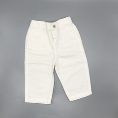 Segunda Selección - Pantalón Polo Ralph Lauren Talle 9 meses gabardina blanca - Largo 40cm