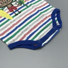 Segunda Selección - Body Baby Way Talle 3-6 meses rayas multicolor estampa monito - Baby Back Sale SAS