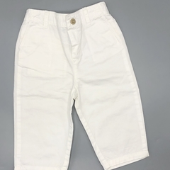 Segunda Selección - Pantalón Polo Ralph Lauren Talle 9 meses gabardina blanca - Largo 40cm - comprar online