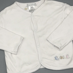 Segunda Selección - Saco Baby Cottons Talle 6 meses algodón blanco interior estampa animalitos - comprar online