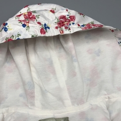 Imagen de Segunda Selección - Rompevientos Minimimo Talle M (6-9 meses) blanco flores rosa azul (interior algodón)