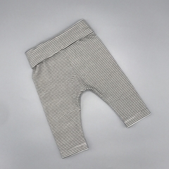 Segunda Selección - Legging Crayón Talle M (6-9 meses) algodón rayas blanco negro (33 cm largo) en internet
