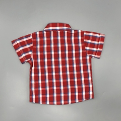 Camisa NUEVA Minimimo Talle L (9 meses) cuadrillé roja en internet