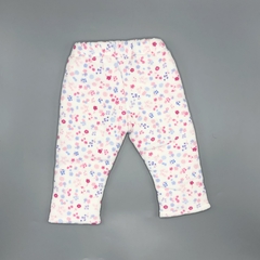 Jogging Cheeky Talle M 86-9 meses) plsuh blanco florcitas rosa celeste (inteiror algodón - 38 cm largo) en internet