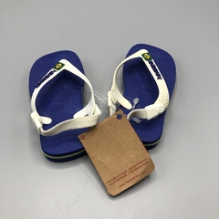 Segunda Selección - Ojotas Havaianas Talle 21 ARG azules blanco (13 cm largo suela) en internet