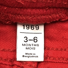Pantalón Baby GAP Talle 3-6 meses gabardina rojo cintura algodón (38 cm largo) - Baby Back Sale SAS