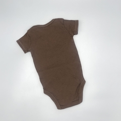Body Carters Talle 3 meses algodón marrón bordado naranja DADDYS en internet