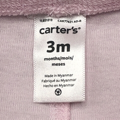 Legging Carters Talle 3 meses algodón rosa moño (27 cm largo) -1 - Baby Back Sale SAS