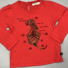 Remera Wanama Talle 12-18 meses algodón rojo tigre - comprar online