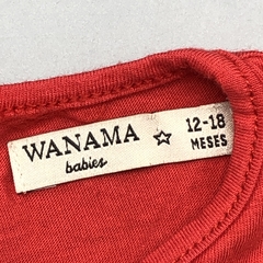 Remera Wanama Talle 12-18 meses algodón rojo tigre - Baby Back Sale SAS