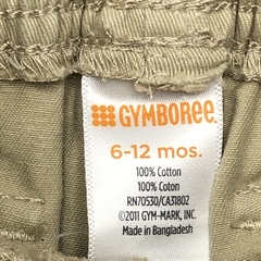 Bermuda Gymboree Talle 6-12 meses gabardina beige bolsillos laterales - Baby Back Sale SAS