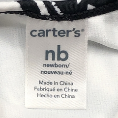 Malla Carters Talle NB (0 meses) lycra estampada negro blanco (remera y bombacha) - Baby Back Sale SAS