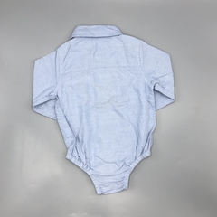 Segunda Selección - Camisa body Baby GAP Talle 6-12 meses batista celeste osito bordado en internet
