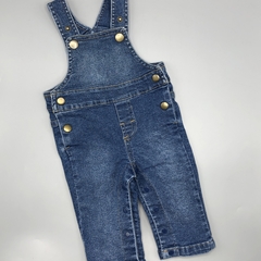 Segunda Selección - Jumper pantalón Cheeky Talle S (3-6 meses) jean azul abotonado - comprar online