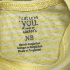 Body Carters Talle NB (0 meses) rayas amarillas blancas - Baby Back Sale SAS