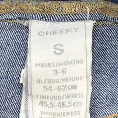 Segunda Selección - Jumper pantalón Cheeky Talle S (3-6 meses) jean azul abotonado - Baby Back Sale SAS