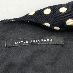 Vestido Little Akiabara Talle 12 meses corderoy negro lunares - Baby Back Sale SAS