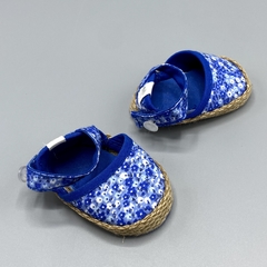 Sandalias NUEVAS Baby Cottons Talle 14 AR floreadas azules - comprar online