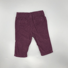 Pantalón Baby Club Talle 6-9 meses corderoy lila moño (34 cm largo) en internet