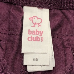 Pantalón Baby Club Talle 6-9 meses corderoy lila moño (34 cm largo) - Baby Back Sale SAS