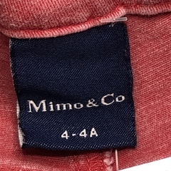 Pantalón Mimo Talle 4 años gabardina rojo desgastado (58 cm largo) - Baby Back Sale SAS