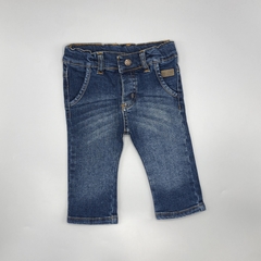 Segunda Selección - Jeans Minimimo Talle S (3-6 meses) azul localizado bolsillo (33 cm largo)