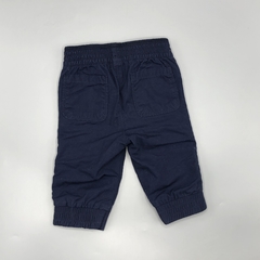 Pantalón Baby GAP Talle 3-6 meses gabardina azul oscuro (interior algodón gris - 33 cm largo) en internet