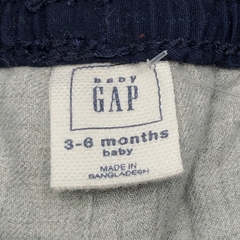 Pantalón Baby GAP Talle 3-6 meses gabardina azul oscuro (interior algodón gris - 33 cm largo) - Baby Back Sale SAS