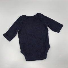 Body Baby GAP Talle 0-3 meses algodón azul oscuro BAH-HUM en internet